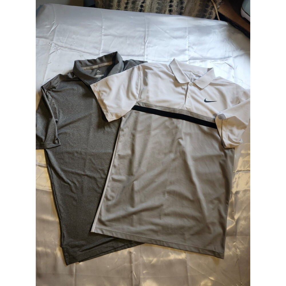 Nike Dri‑Fit & Adidas Golf Polo Shirts – Lot of 2, Size M
